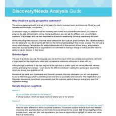 Discovery Analysis Guide